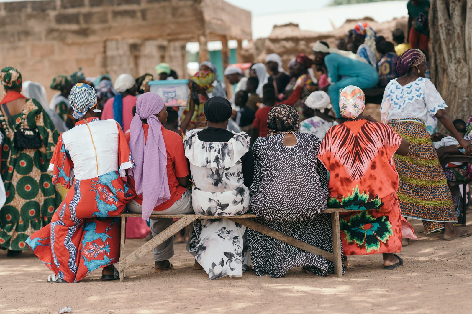 Women seated together at a community gathering